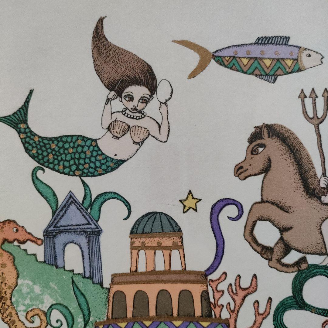 \"新品\"小澤摩純　銅版画『Fall in Love』直筆サイン入、共箱付