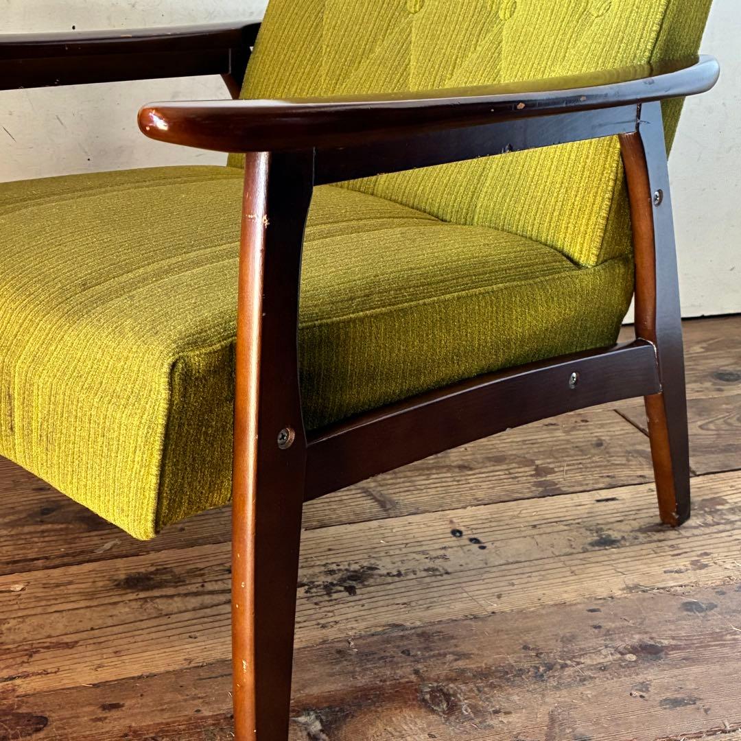 国産ヴィンテージ レトロ 1人掛けソファ ミッドセンチュリー ①