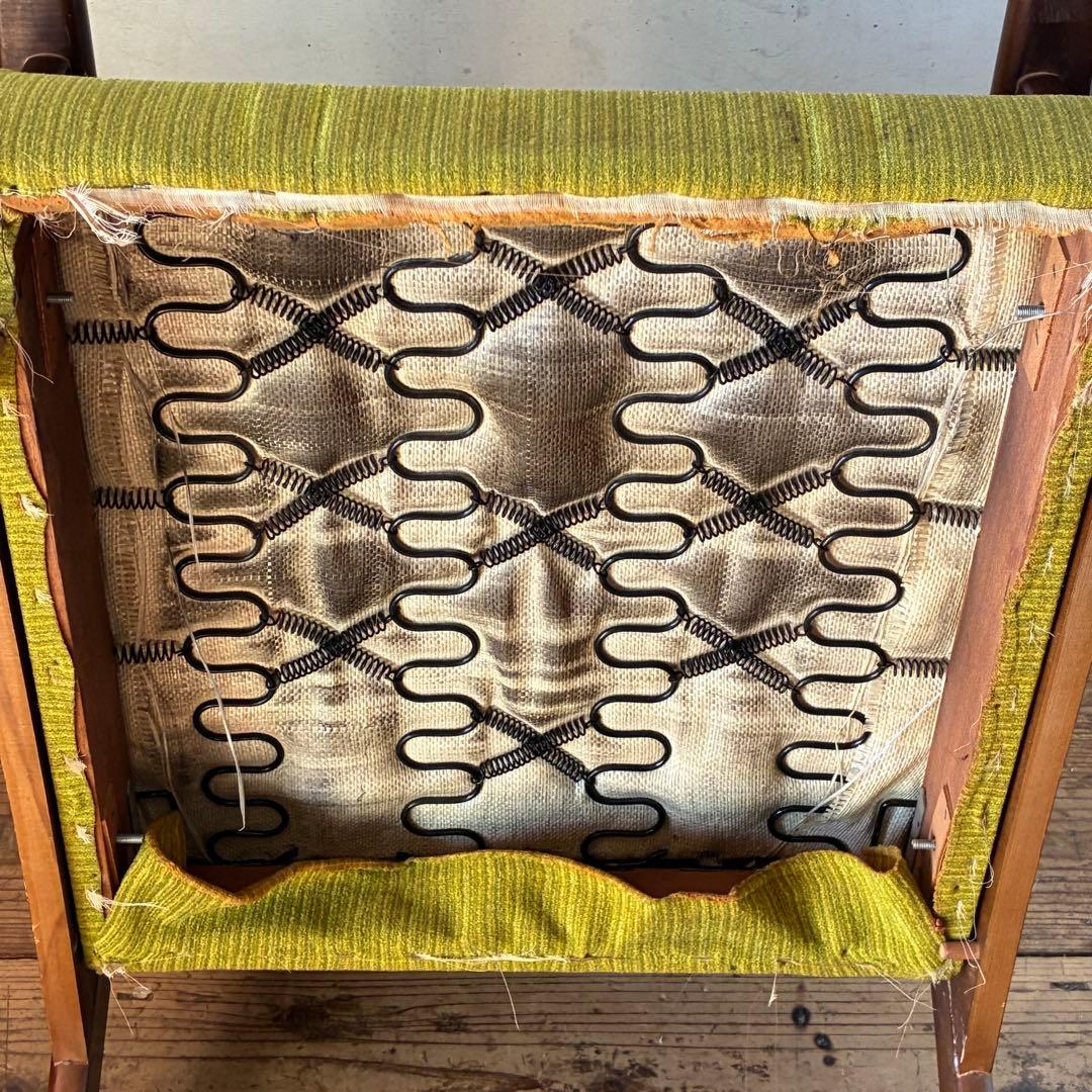 国産ヴィンテージ レトロ 1人掛けソファ ミッドセンチュリー ①