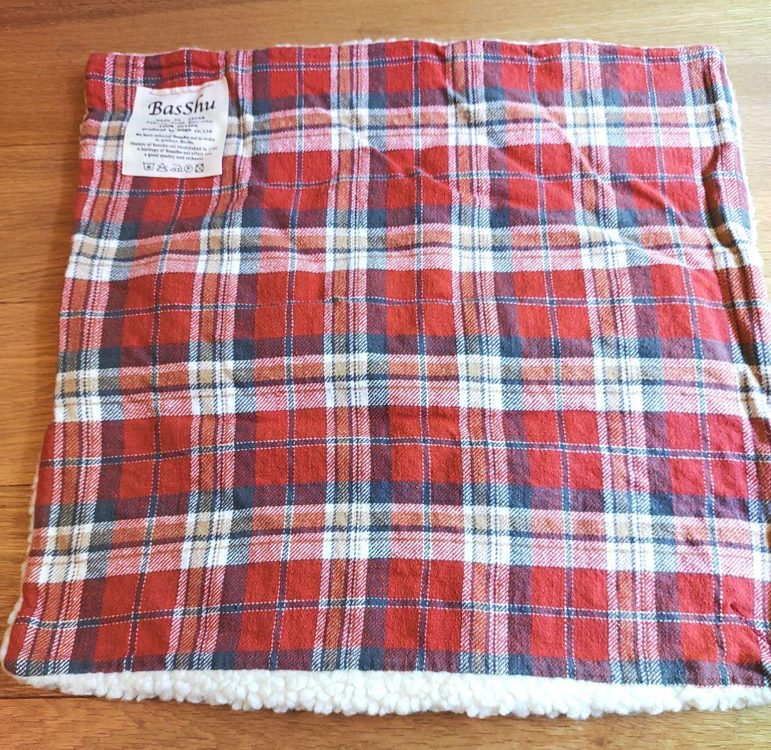 Basshu チェッククッションカバー4枚セット