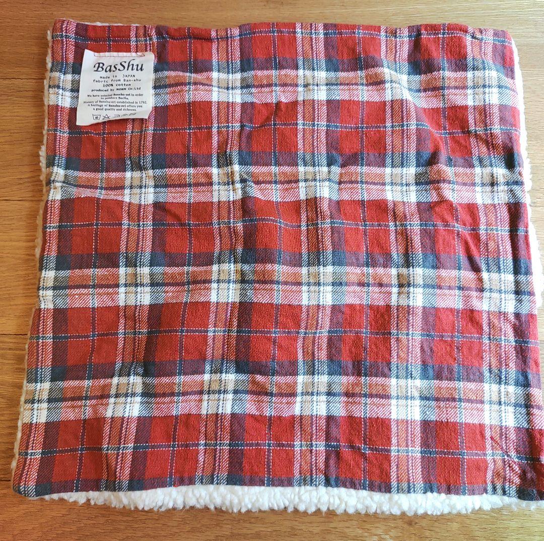 Basshu チェッククッションカバー4枚セット