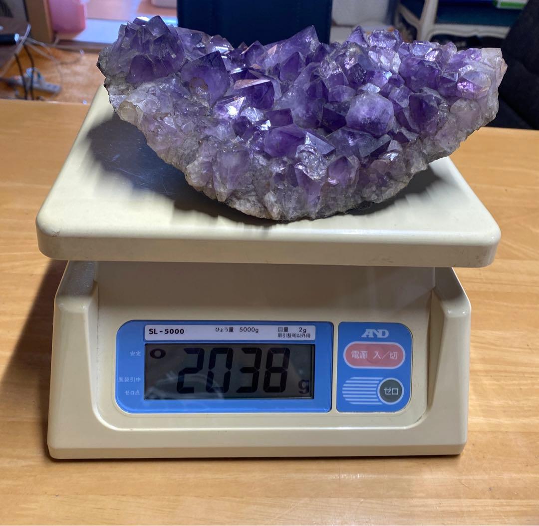 アメジスト クラスター 原石 紫水晶 パワーストーン 約2.3kg