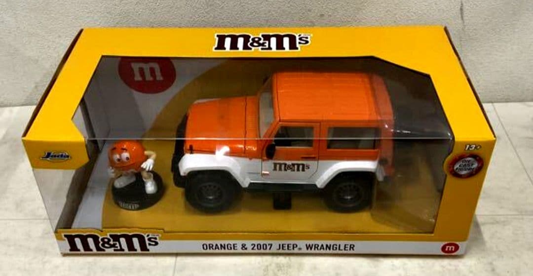 Jada 1/24 M&M’s オレンジ&2007 ジープ ラングラー　8/14