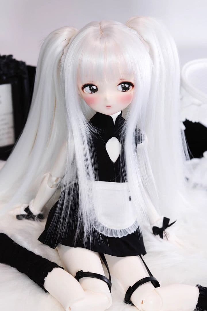 AS19 BJD 1/3 人形 ドール　用ウィッグ カツラ 耐熱 ハンドメイド