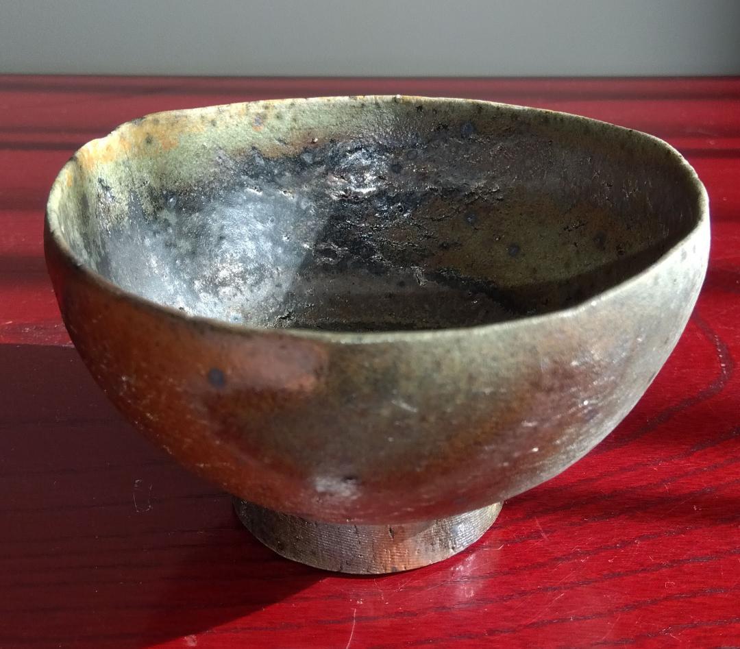 越前焼名工　桝田屋光生　 自然灰釉還元窯変の究極美が迸る向付け小鉢逸品3点セット