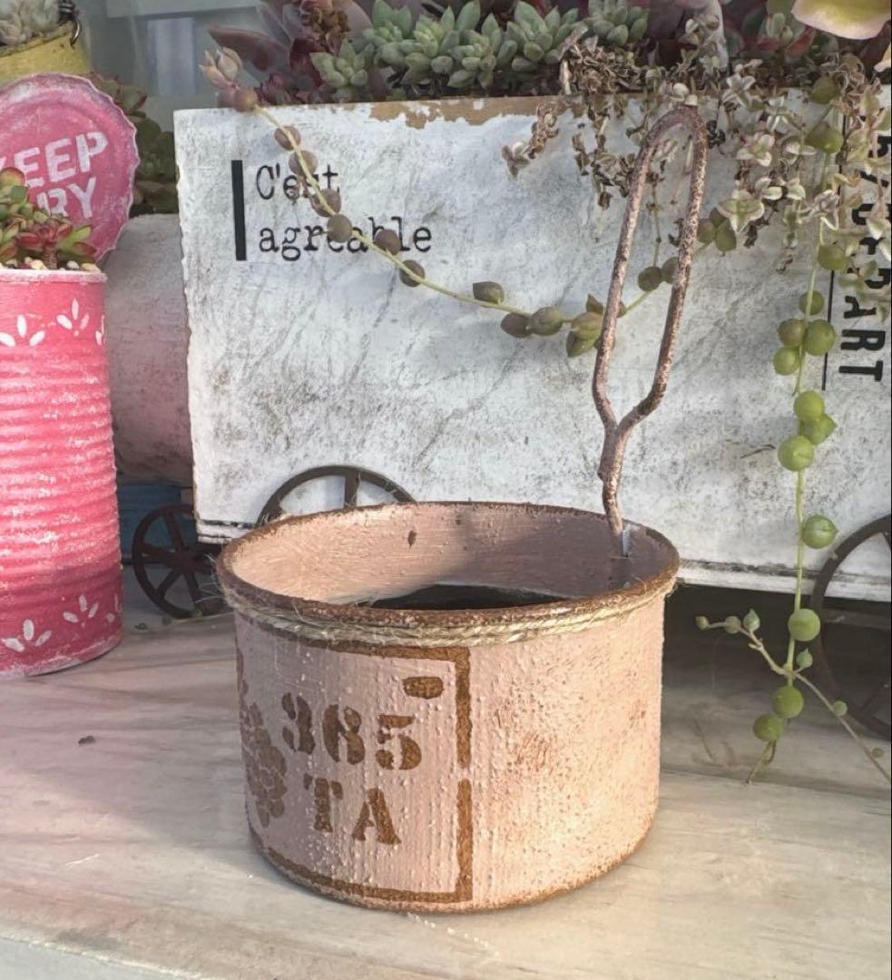 リメイク缶424☆多肉植物☆寄せ植え☆インテリア