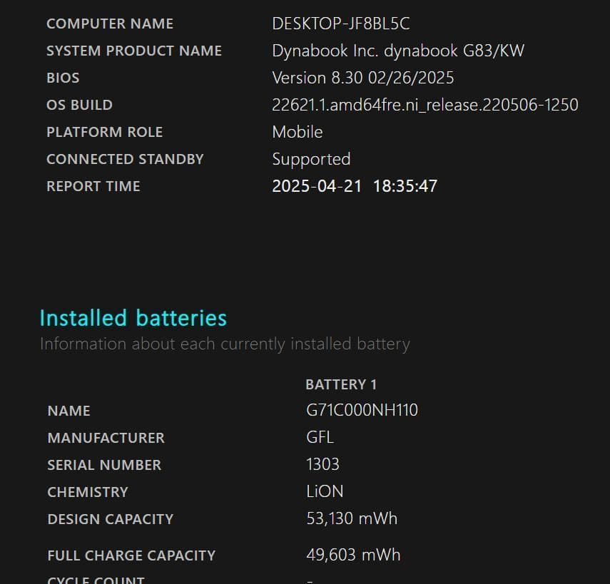 東芝　Dynabook G83/KW　高性能　2023年モデル(K-223)