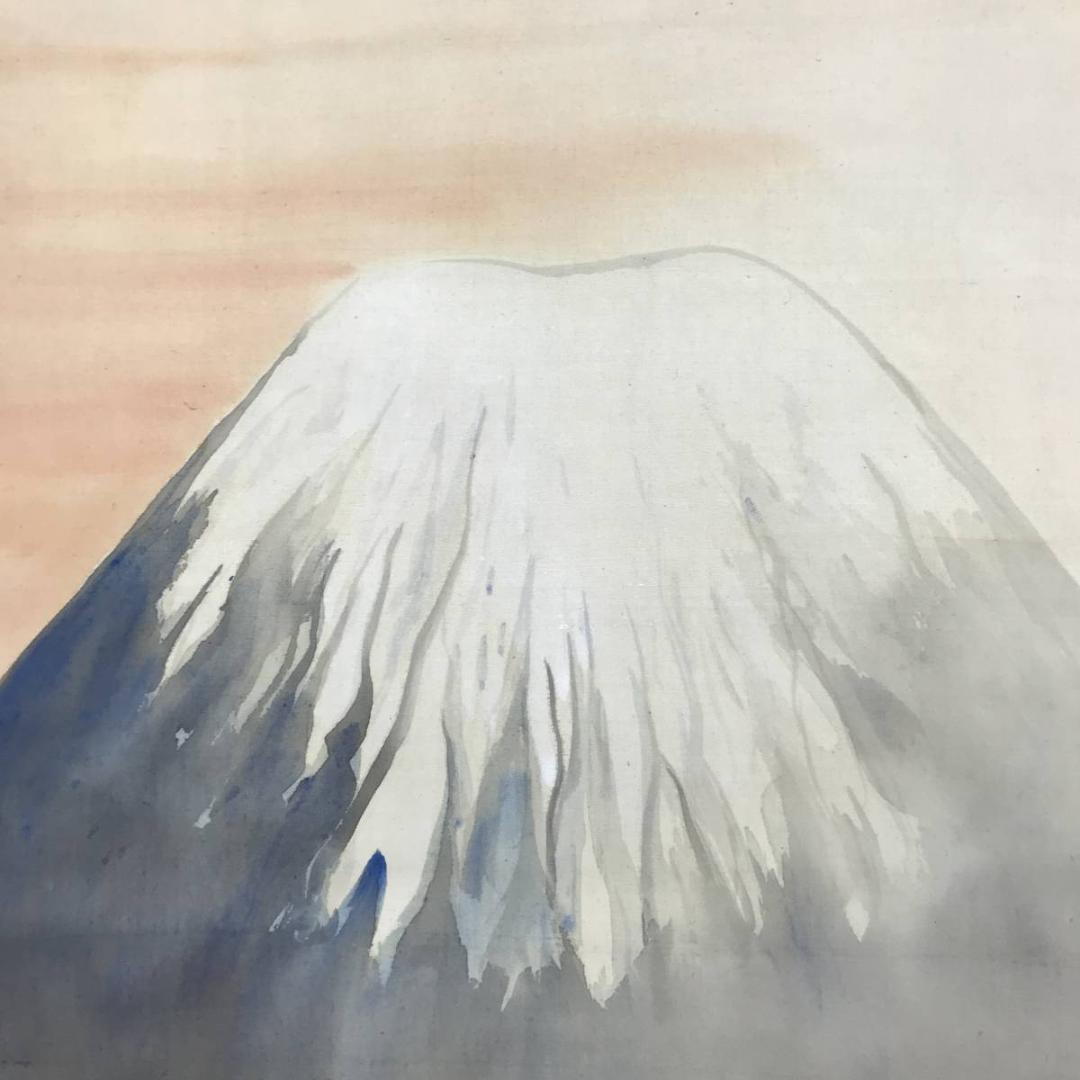 作者不詳/富士朝図/富士山水図/富士図/岳図/山水図/名家伝来/AE-182