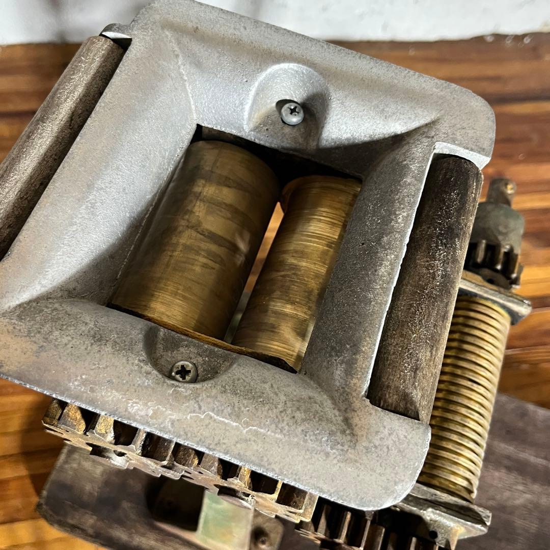 【セブン製麺機・おふくろ】昭和レトロ 手動製麺機 鉄製ギア式 真鍮ローラー