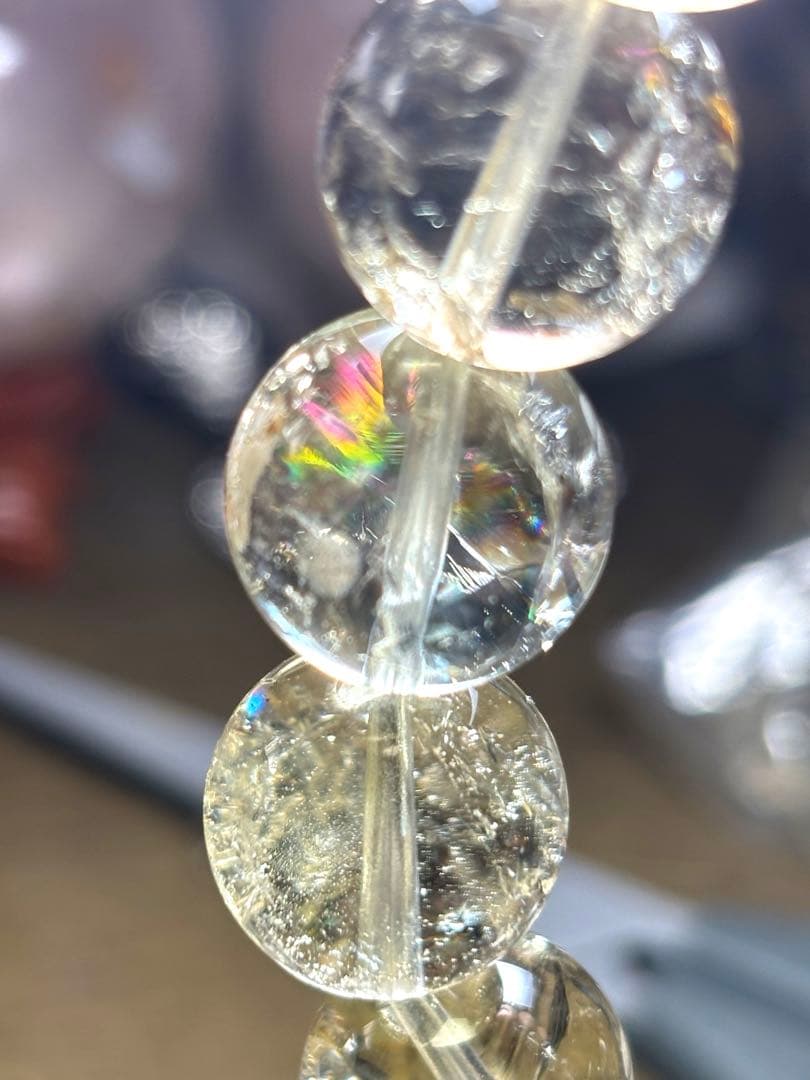 超高品質　ゼウス（スモーキーシトリン）アゼツライトブレスレット15.4〜15.8