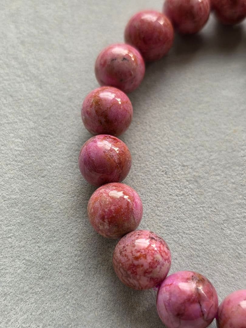 希少✨レア　11.5mm　コバルトカルサイト　ブレスレット