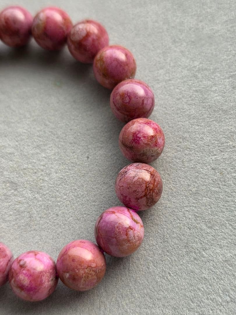 希少✨レア　11.5mm　コバルトカルサイト　ブレスレット