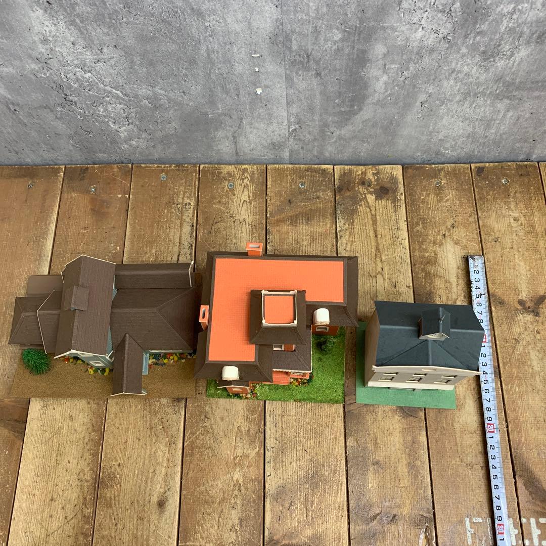 3F 【3点セット】欧米 ミニチュア 建物 ジオラマ 鉄道模型 ストラクチャー