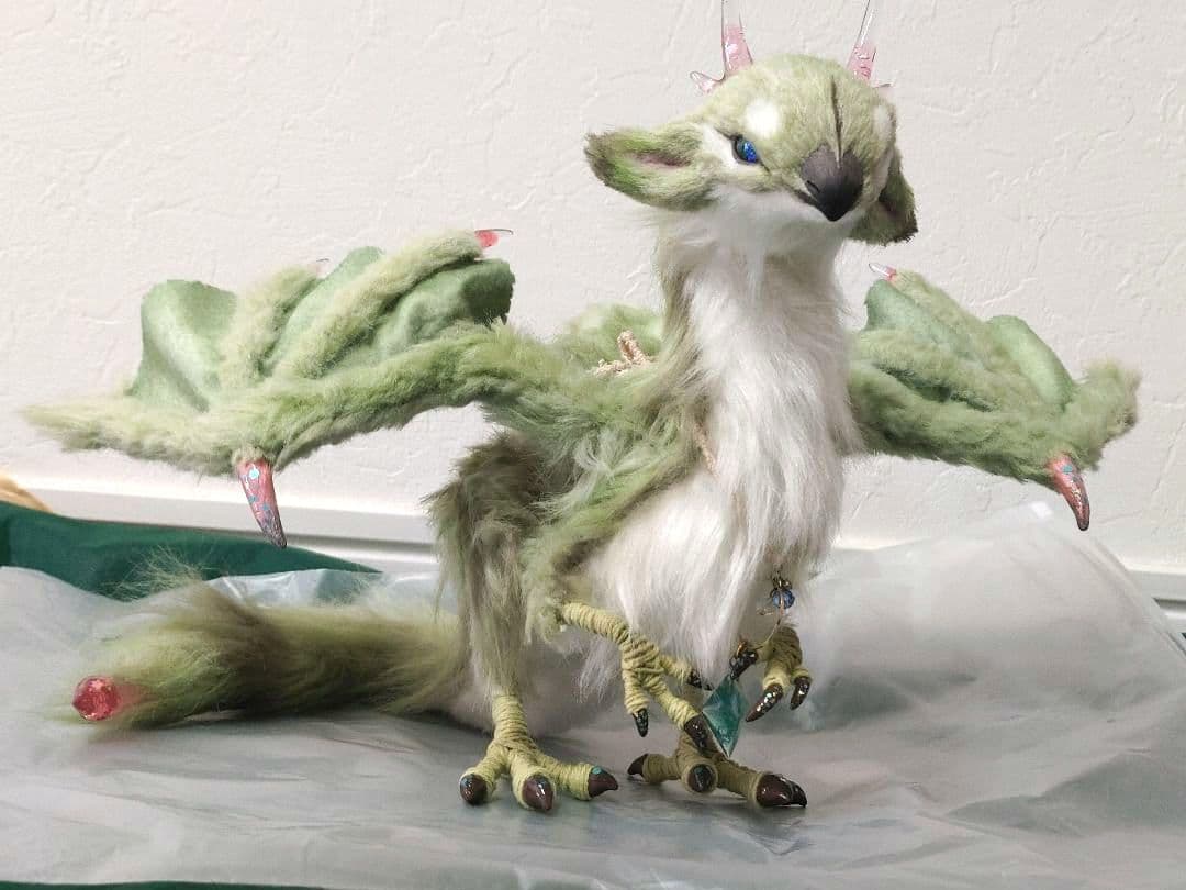 アートドール/幻獣/ドラゴン/作家ぬいぐるみ