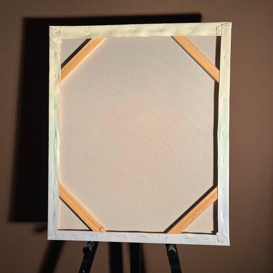 手書き油絵 ドライブドッグ 絵画 インテリア 油彩画