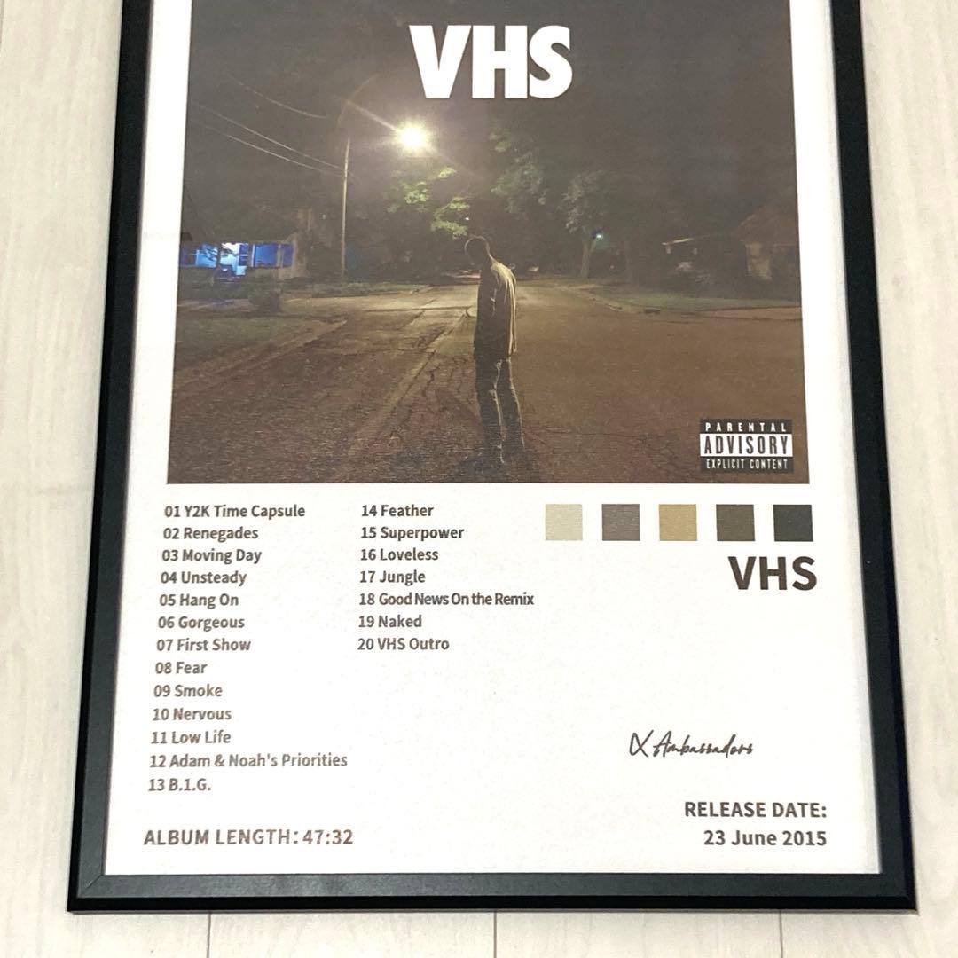 【額縁付き】 vhs / x ambassadors A2ポスター