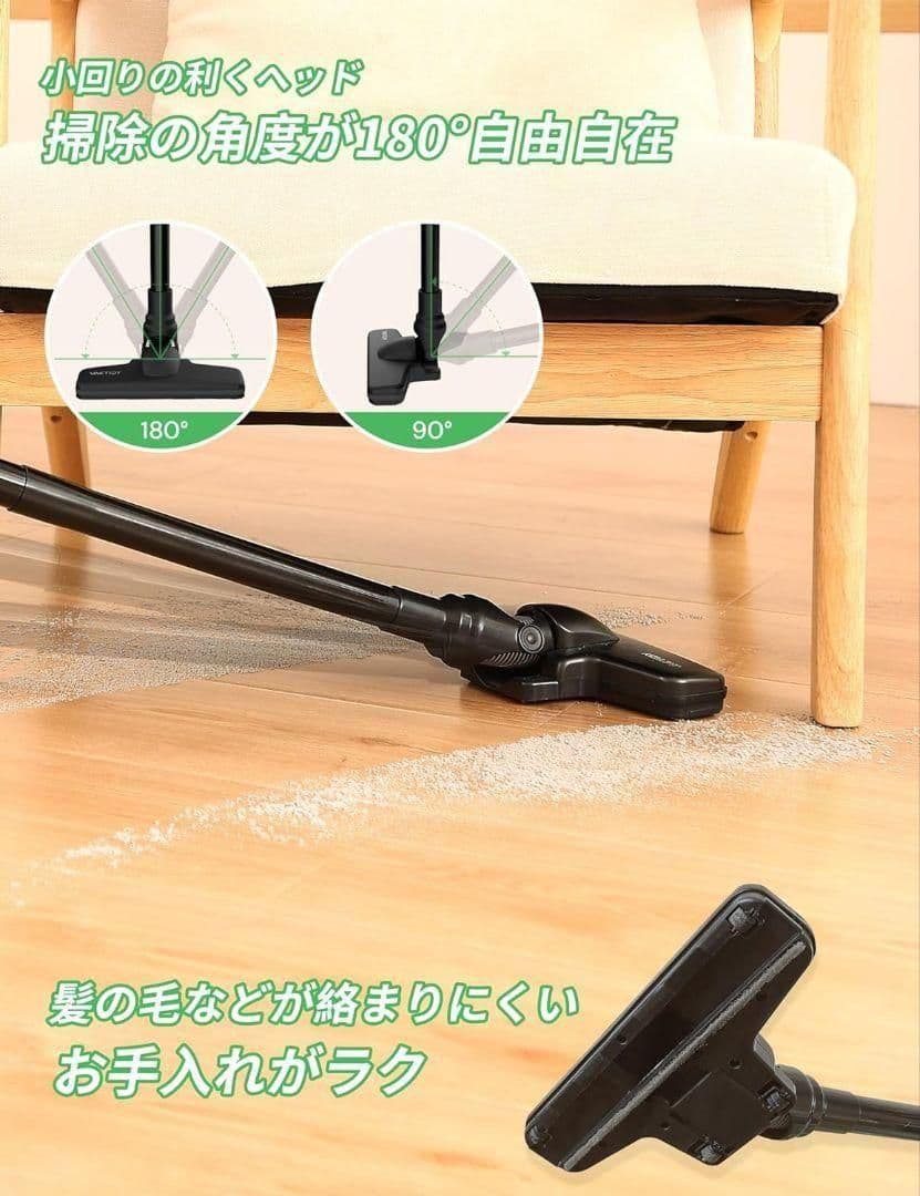 2way✨コードレス掃除機 スティッククリーナー 26000Pa 自立式 充電式
