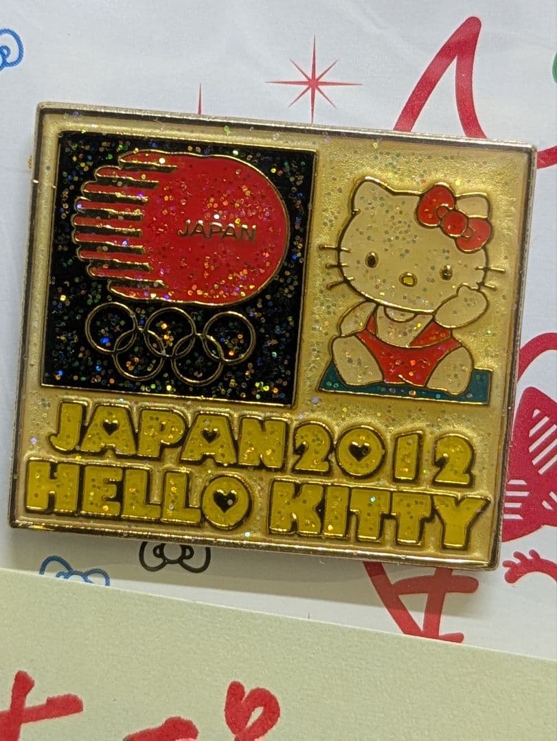 ハローキティ　ピンバッチ　2012年　ロンドン　オリンピック　７種目揃い。