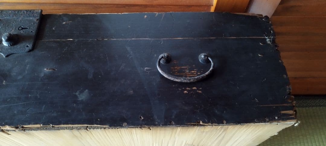 [週末値引]商品説明　ジャンクガーデン　時代物箪笥引出し　古材　￥9000↓