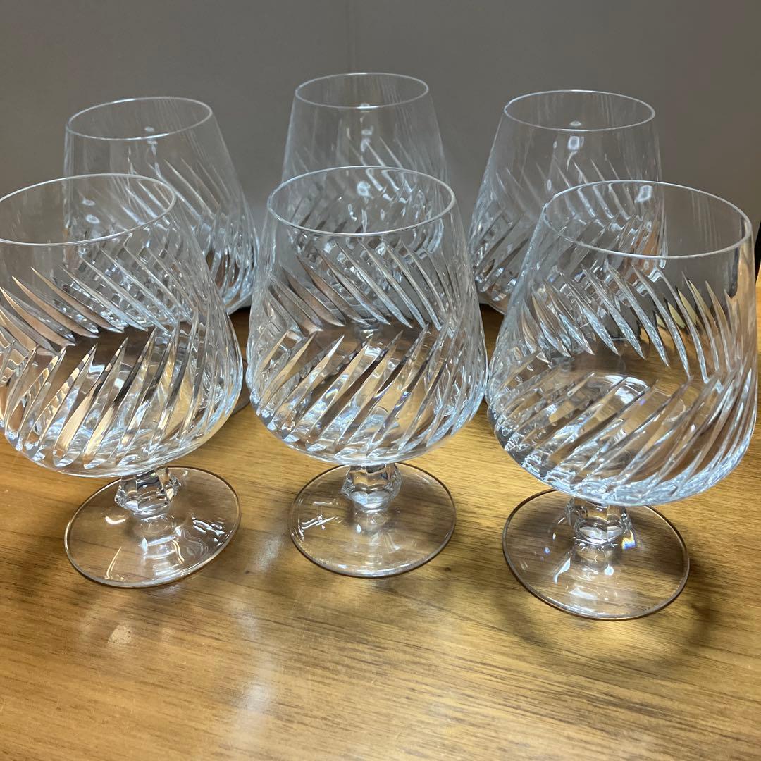 HOYAクリスタル製　ブランデーグラス　6客