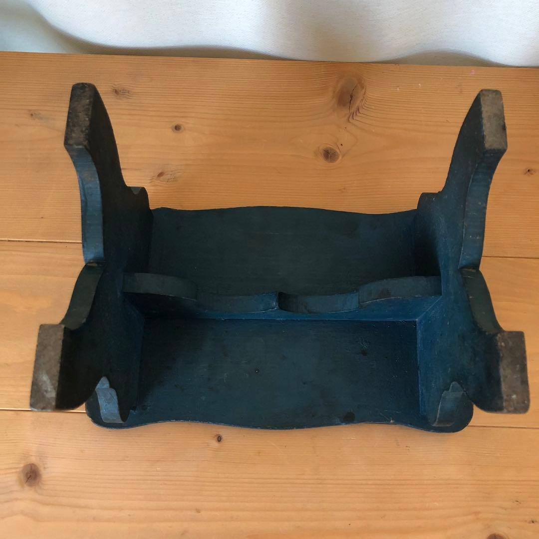 古い小さな踏み台　スツール　アンティーク　フランス　フットレスト　no.196