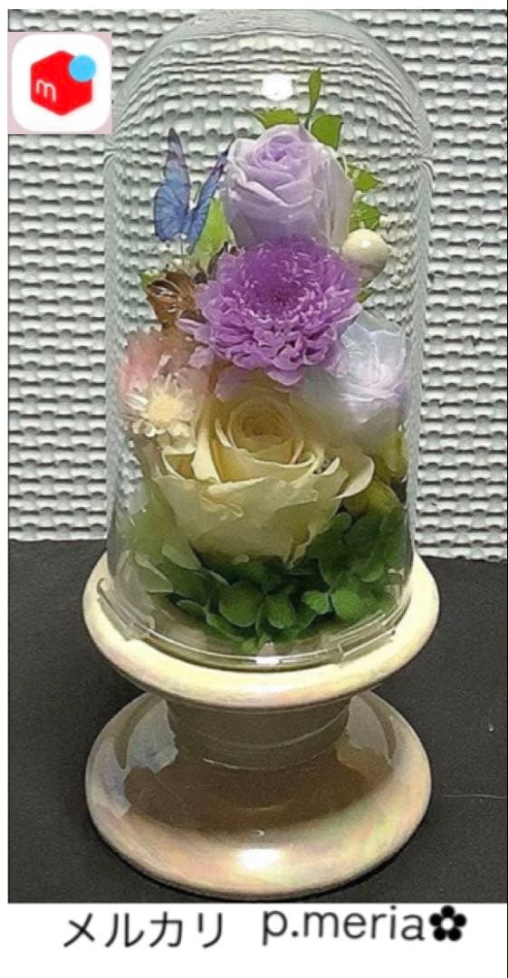 プリザーブドフラワー❁﻿バスケットアレンジメント❁﻿プリザーブドフラワーアレンジ