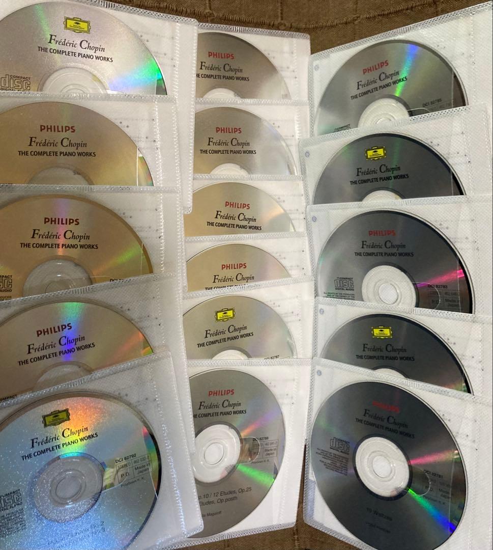 ショパン ピアノ作品全曲集 16CD 独奏曲•協奏曲 全て + ショパンムック本