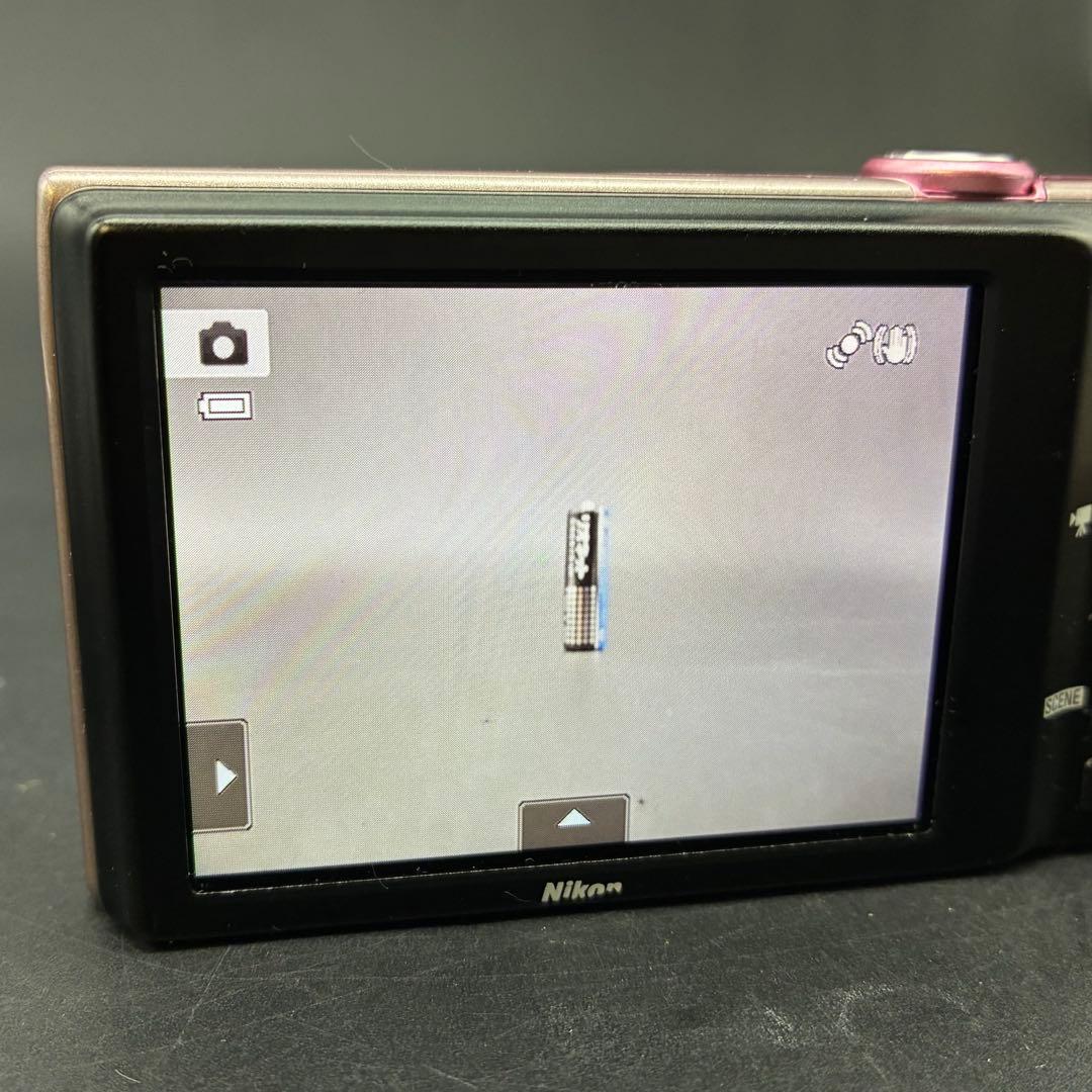【動作OK】Nikon COOLPIX S6100 グロスピンク　デジカメ