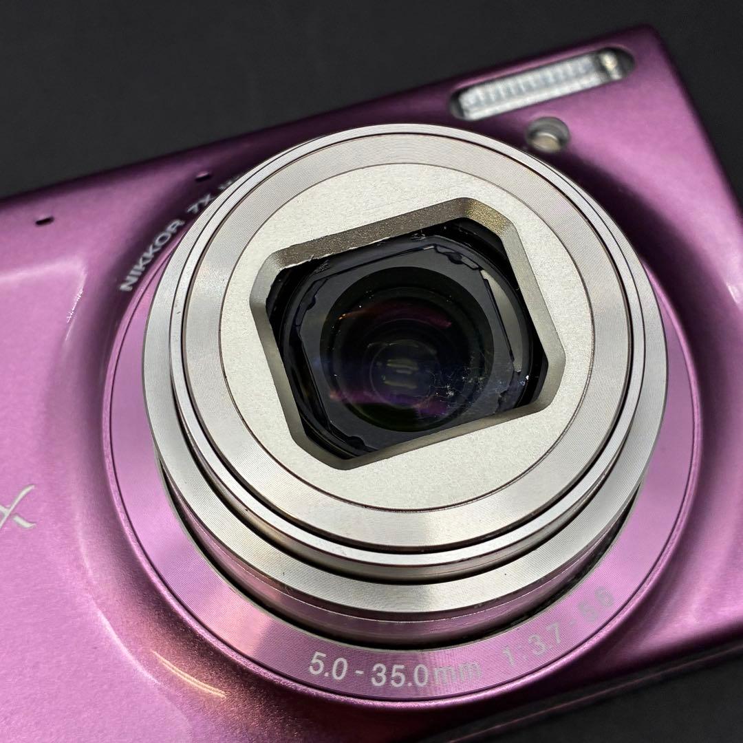【動作OK】Nikon COOLPIX S6100 グロスピンク　デジカメ