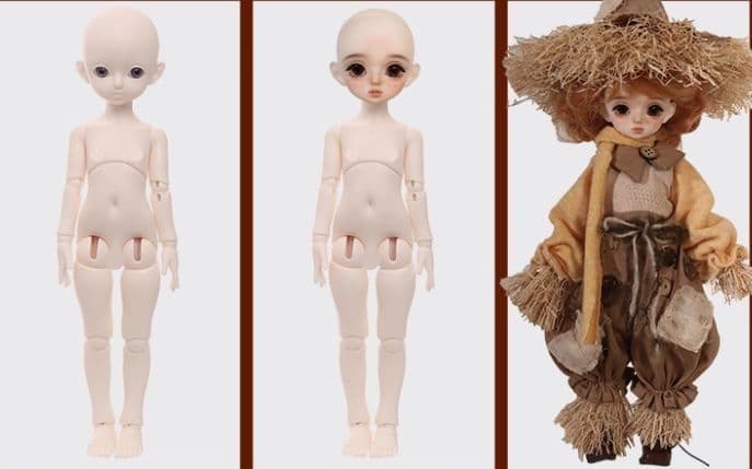 AX513 BJD 1/6 ドール本体 Patch 球体関節人形 ハンドメイド