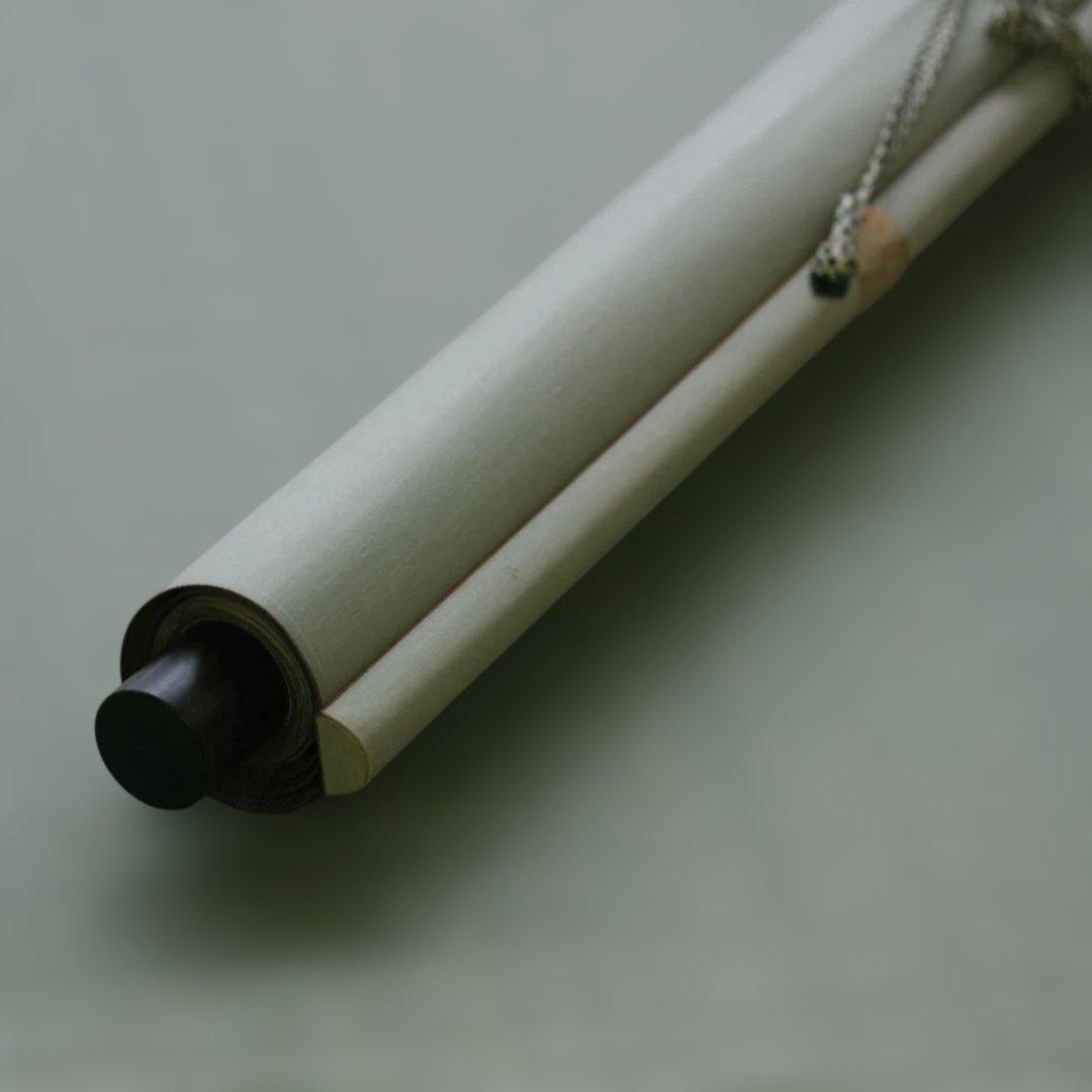 雪舟等陽｜水墨画｜秋景色｜国宝｜掛け軸｜20世紀アンティーク品