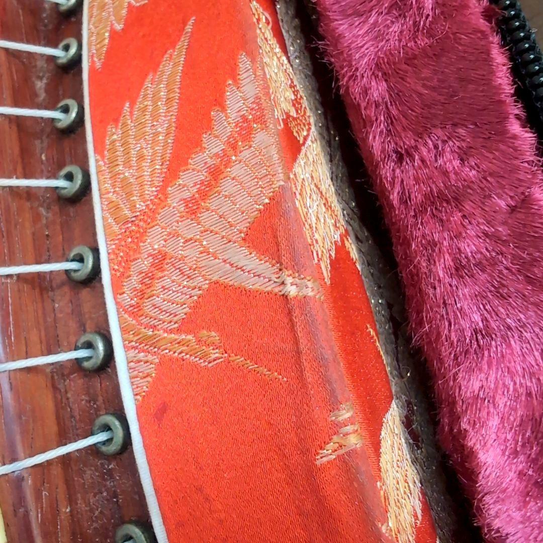 文化箏とネイビー専用ハードケース&運搬用ケース、付属品全て付き