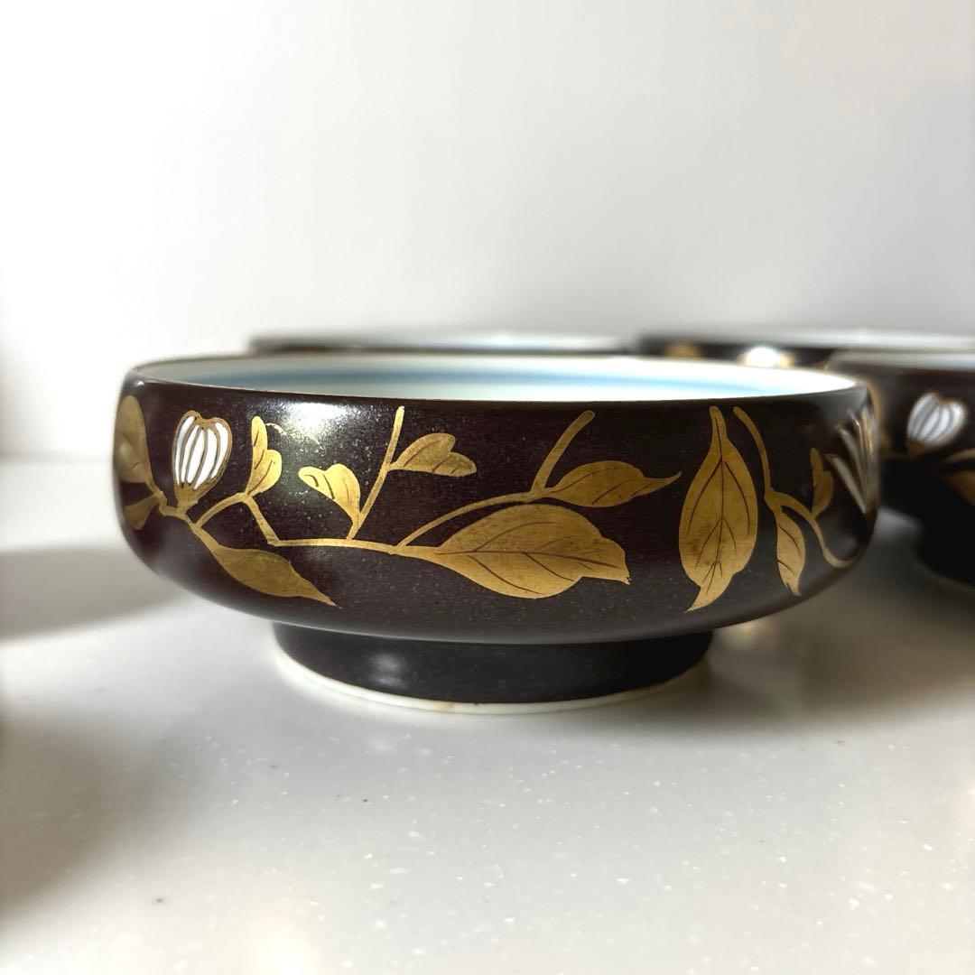 錦右ェ門？　有田焼？　和食器　柄　金彩　鉢　小鉢　煮物鉢　大小6客セット