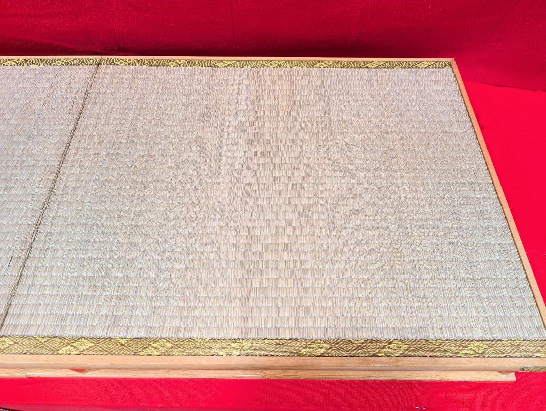 45号 黄金鶴 御殿台 セパレート 飾り台 畳台 金色 繧繝 金具 雛人形