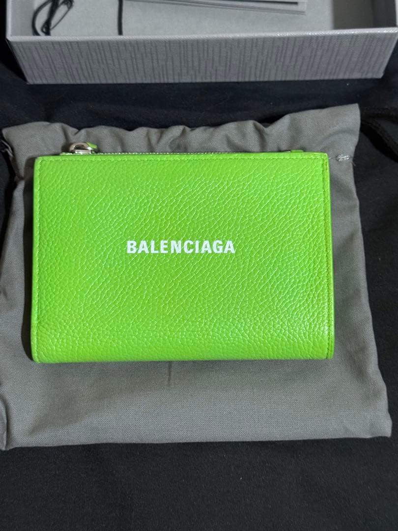 BALENCIAGA ミニ財布 箱付 グリーン