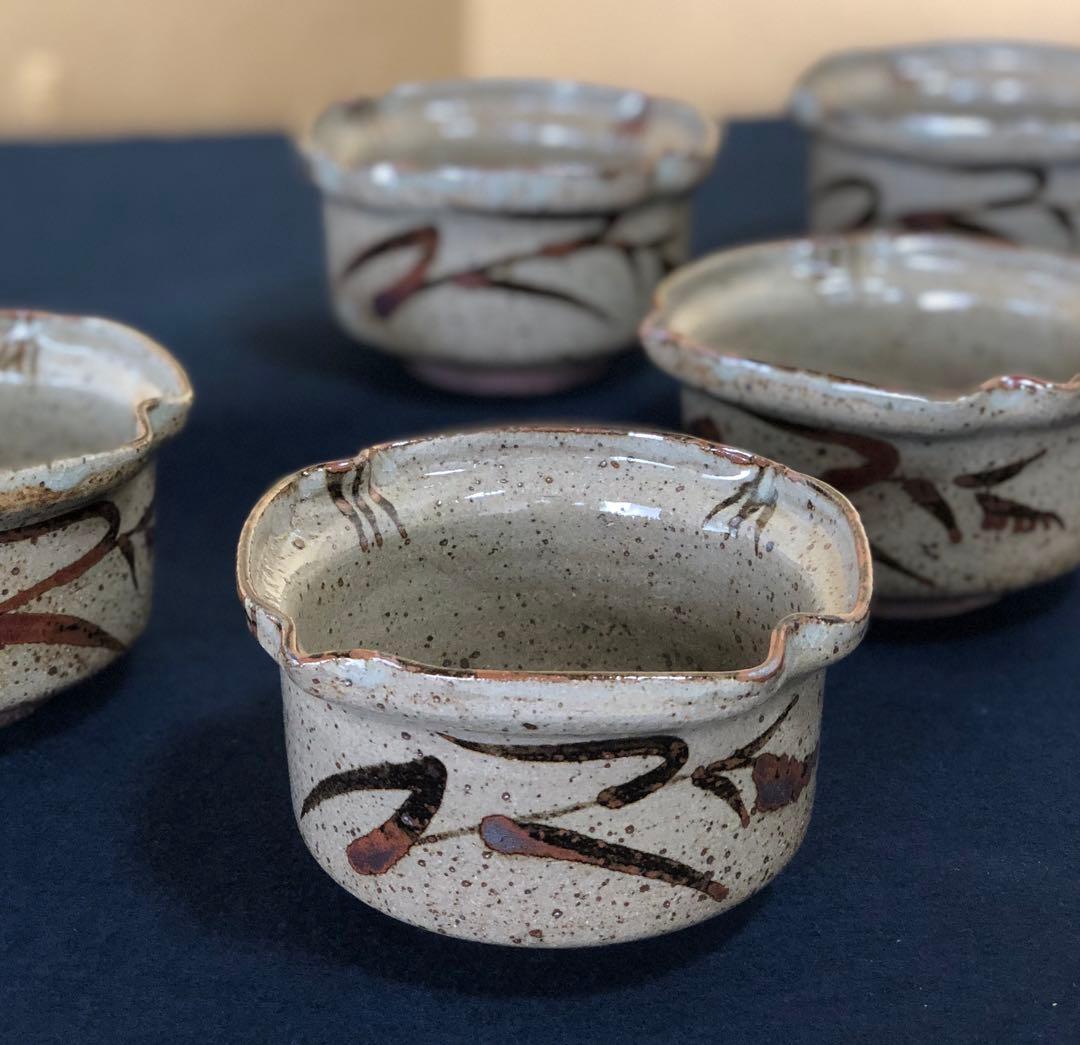 ❗️割引《R》絵唐津 向付5客 十三代中里太郎右衛門 栞 共箱 260203く4