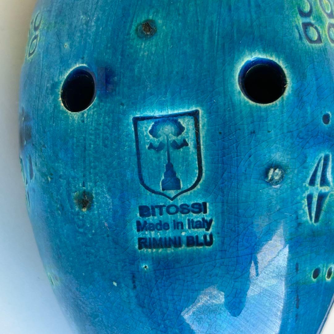 ビトッシ リミニブルー イタリア製 置物 鳥 オブジェ インテリア 陶器