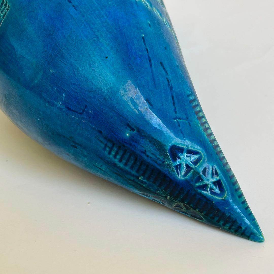 ビトッシ リミニブルー イタリア製 置物 鳥 オブジェ インテリア 陶器