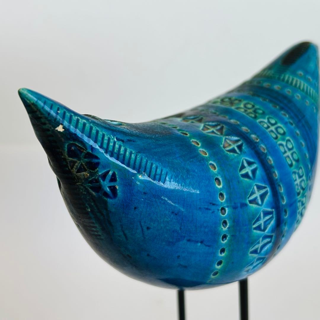 ビトッシ リミニブルー イタリア製 置物 鳥 オブジェ インテリア 陶器