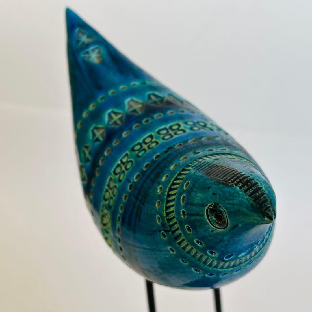 ビトッシ リミニブルー イタリア製 置物 鳥 オブジェ インテリア 陶器