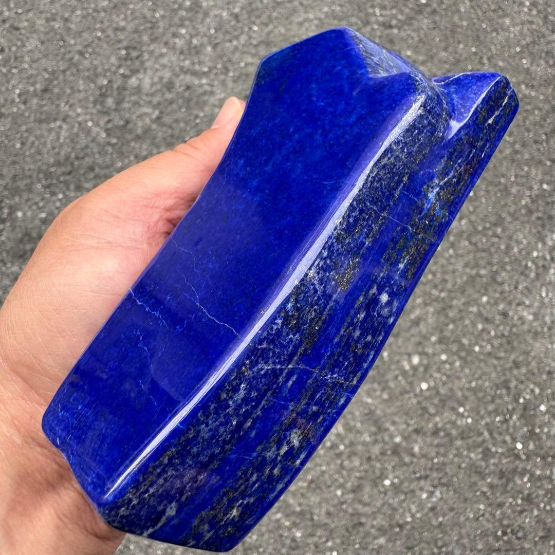 ☆ラピスラズリ☆宝石級☆引寄せ☆約700g☆アフガニスタン産☆天然無着色☆磨き石