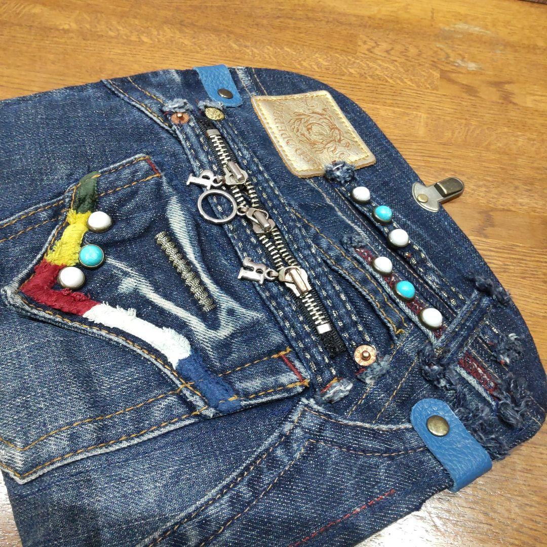 デニムリメイク▪長財布▪通帳▪お薬手帳▪スマホショルダーバッグ▪ハンドメイド
