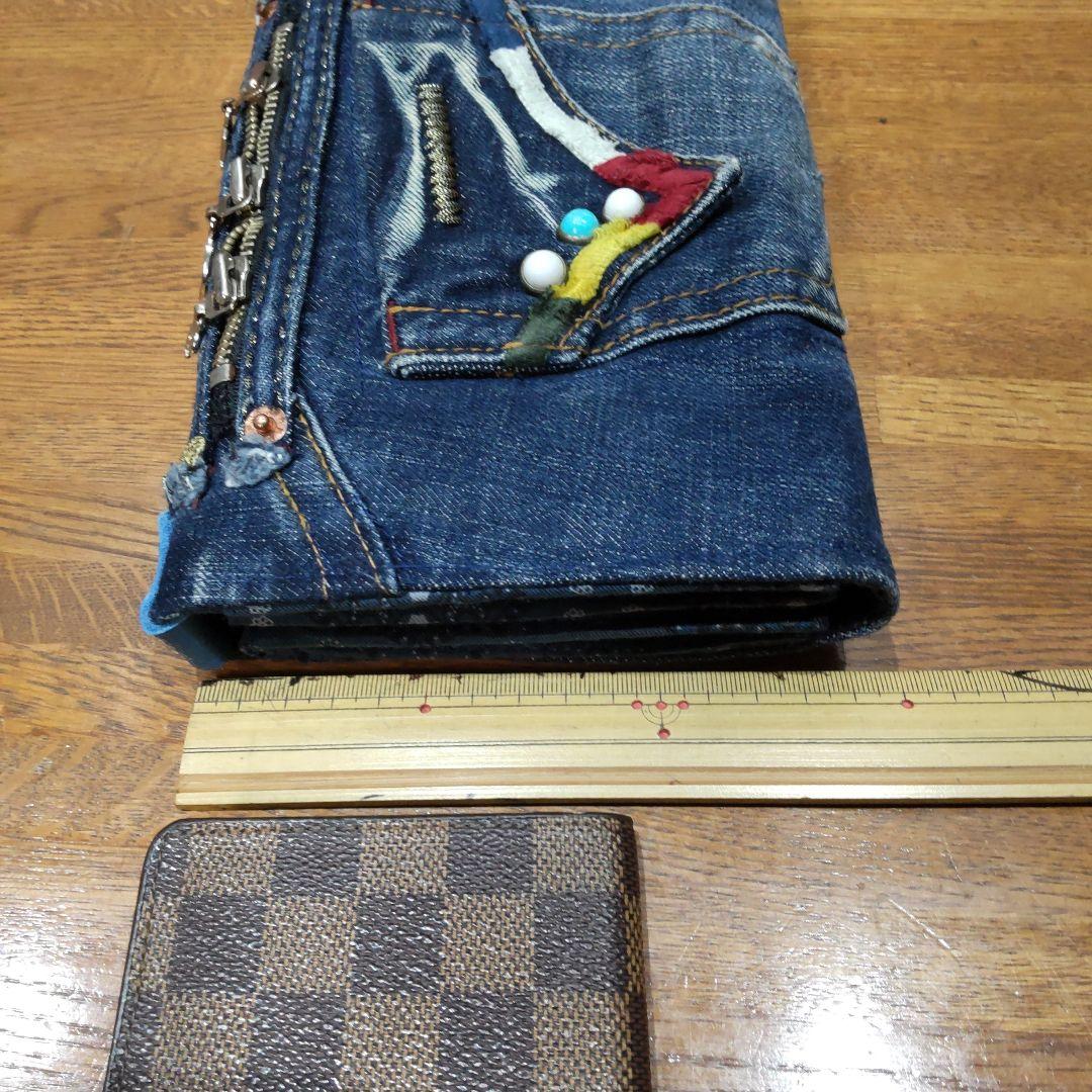 デニムリメイク▪長財布▪通帳▪お薬手帳▪スマホショルダーバッグ▪ハンドメイド