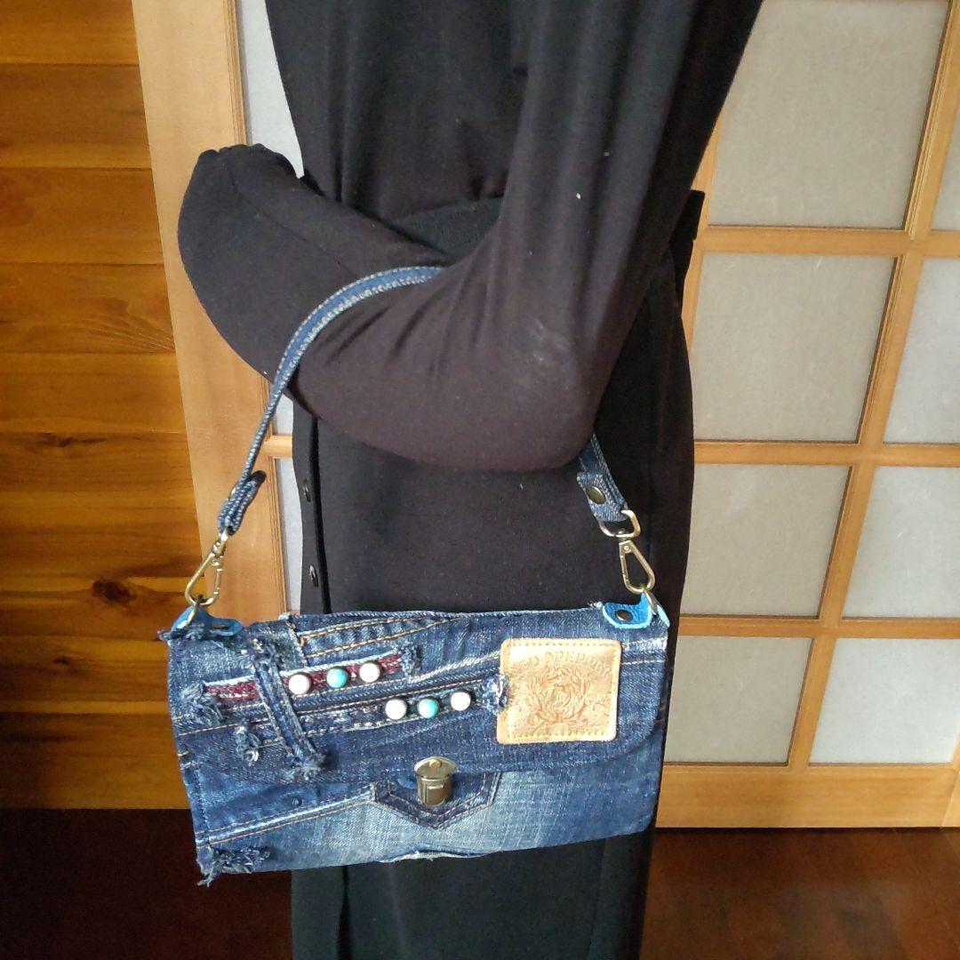 デニムリメイク▪長財布▪通帳▪お薬手帳▪スマホショルダーバッグ▪ハンドメイド