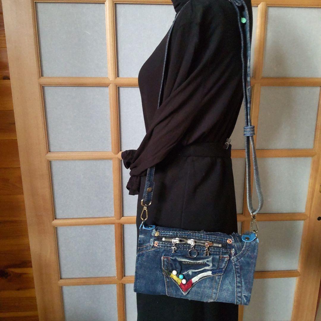 デニムリメイク▪長財布▪通帳▪お薬手帳▪スマホショルダーバッグ▪ハンドメイド