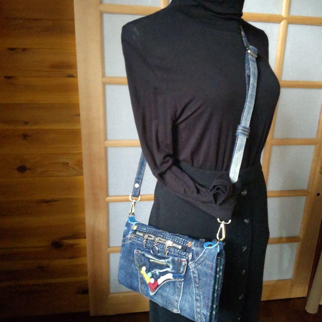 デニムリメイク▪長財布▪通帳▪お薬手帳▪スマホショルダーバッグ▪ハンドメイド