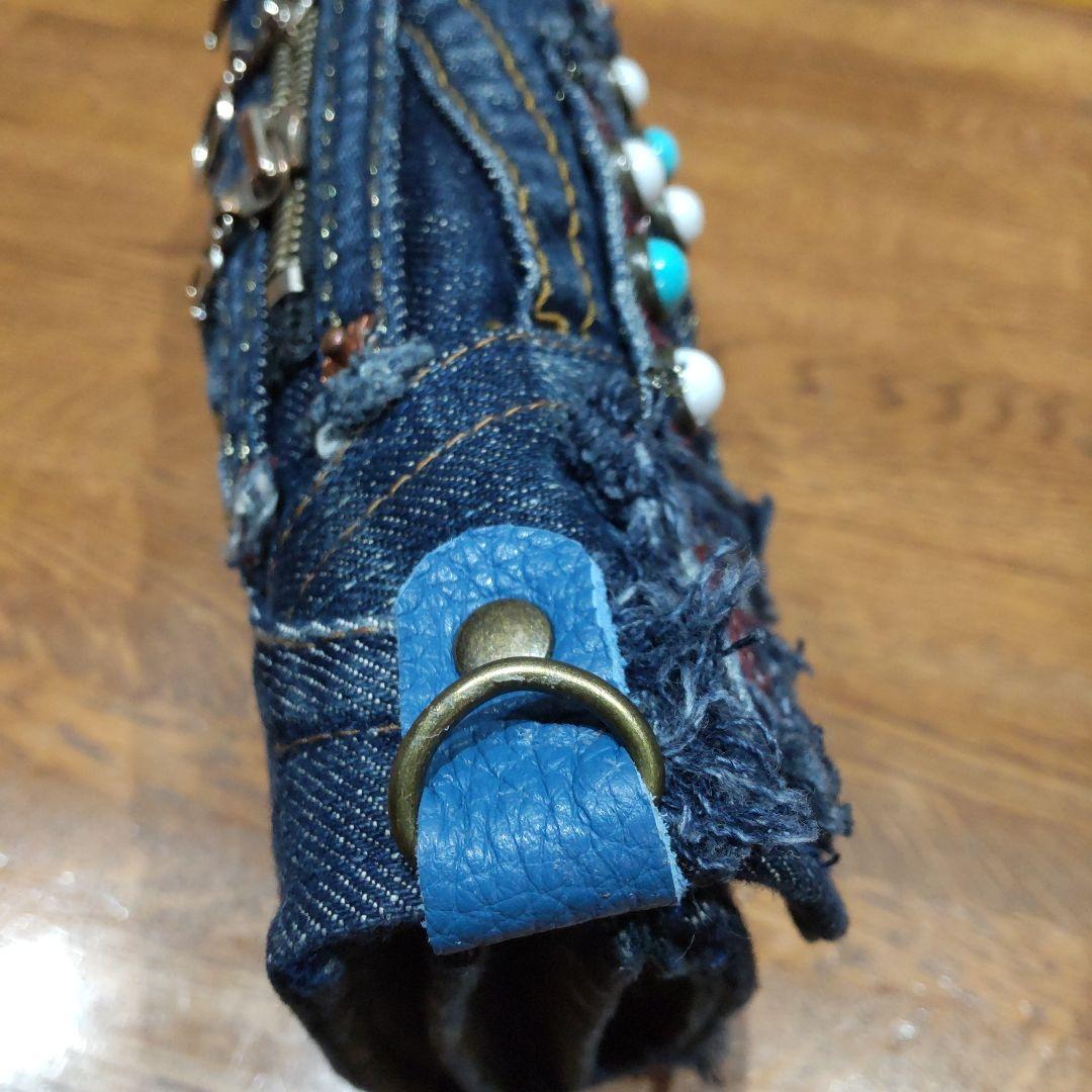 デニムリメイク▪長財布▪通帳▪お薬手帳▪スマホショルダーバッグ▪ハンドメイド