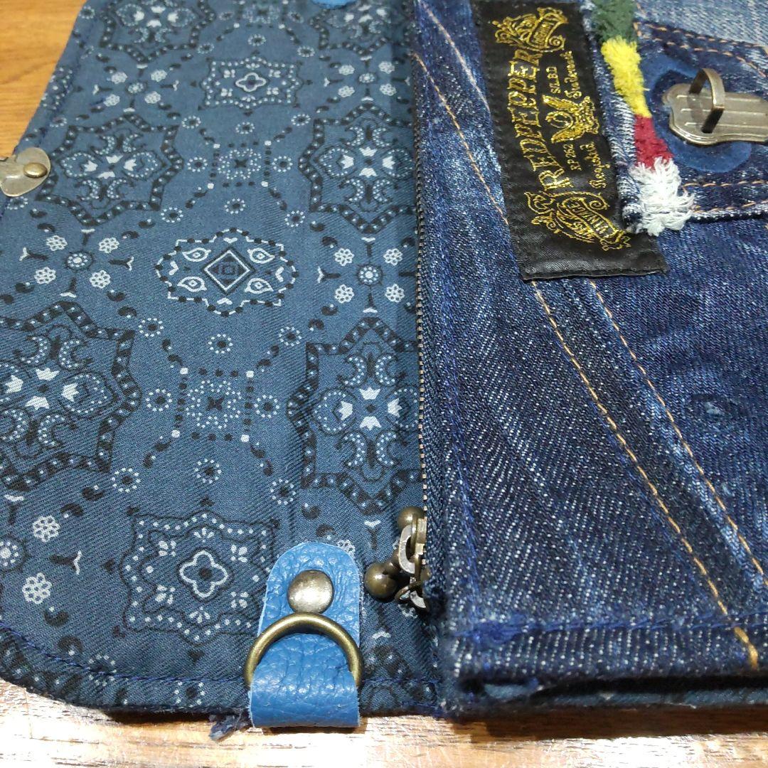 デニムリメイク▪長財布▪通帳▪お薬手帳▪スマホショルダーバッグ▪ハンドメイド