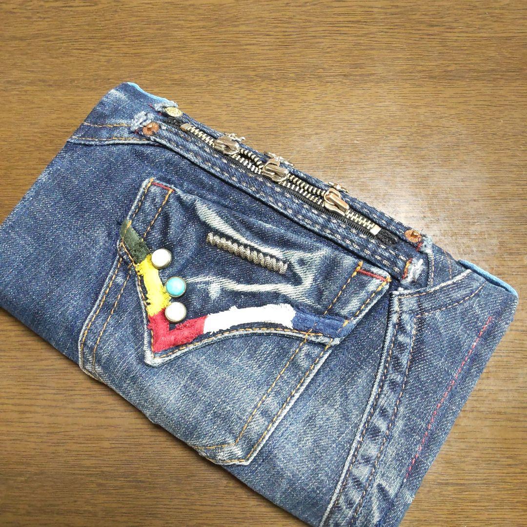 デニムリメイク▪長財布▪通帳▪お薬手帳▪スマホショルダーバッグ▪ハンドメイド