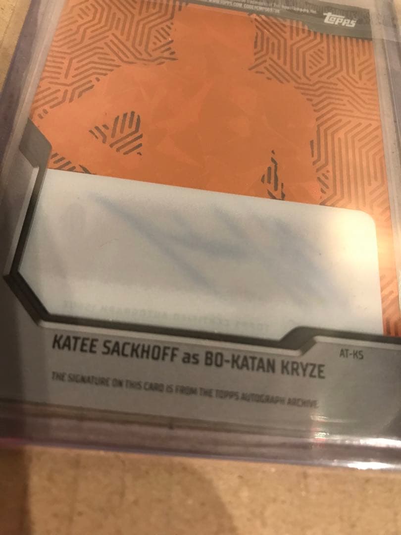 スターウォーズ　マンダロリアン　ボカターン　topps 直筆サイン　グローグー